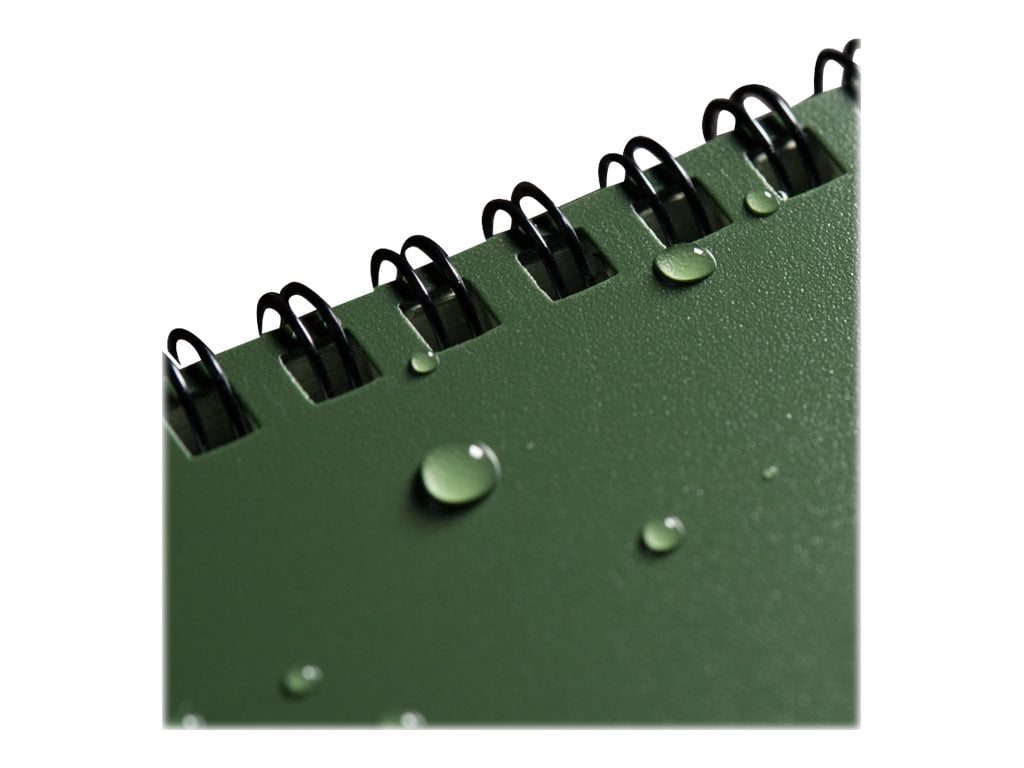 Rite in the Rain 6.625"x8.5" Side Spiral All-Weather Notebook Green