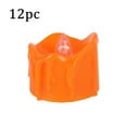 thumbnail image 3 of 1.2 Inches Orange Flameless Votive Candles Real Wax Dripping Design, LED Faux Battery Operated Tealight Candles with Timer for Fall and Halloween (12 PCS), 3 of 7