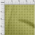 thumbnail image 2 of oneOone Viscose Chiffon Olive Green Fabric Asian Ikat Sewing Material Print Fabric By The Yard 42 Inch Wide, 2 of 4