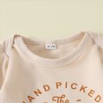 thumbnail image 5 of HCNTES Baby Boy Winter Clothes Baby Boy Halloween Outfit Newborn Baby Boy Clothes Letter boot scootin spooky hand picked the pumpkin Print Romper+ Pants+Hat 3PCS Outfit 0 3 6 9 12 Months, 5 of 7