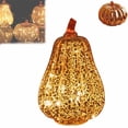 thumbnail image 2 of Fall Lighted Glass Pumpkins – Battery Operated Mercury Glass Pumpkin Decor with LED Lights, Autumn Thanksgiving Halloween Table Centerpiece Decorations for Home, Fireplace,Halloween Decorations, 2 of 6