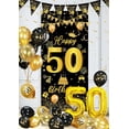 thumbnail image 3 of 50th Birthday Decorations for Women, Black Gold 50th Birthday Decorations for Men, 50th Birthday Banner, 50th Birthday Balloons, Birthday Decorations for Men, Birthday Party Decorations, 3 of 7