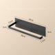 thumbnail image 3 of Tenedor de rodillo de tejido de cocina debajo del mueble autoadhesivo de del colgador de en Vertical o Horizontal Negro Macarena Portarrollos cuadrado, 3 of 8
