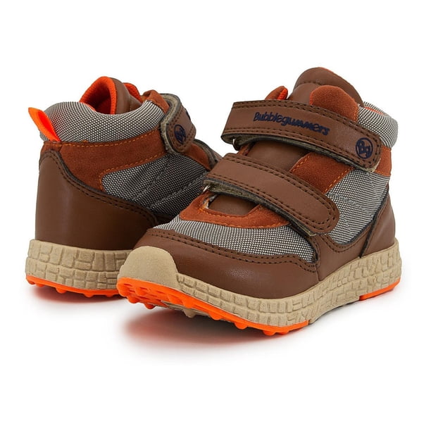 Tenis Bota Niños Bubble Gummers Joshua Fiusha/Naranja Marron 16