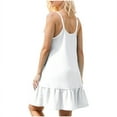 thumbnail image 6 of Timegard Summer Dresses for Women Scoop Neck Adjustable Spaghetti Strap Ruffle Dresses Fashion, 6 of 8