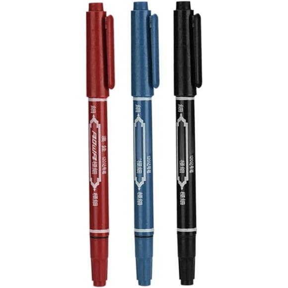 Tattoo Marker Pen 3PCS 5.39 Inch, Waterproof Skin Marking Pencil with Fine Point for Body Art & Temporary Tattoos.,A