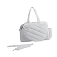 thumbnail image 3 of koolsoo Sac de Sport Tennis pour Femmes, Rangement Raquette Résistant à l'Eau avec Compartiment à Chaussures et Poche Humide, Sac de Week-End Tennis Gris, 3 of 9