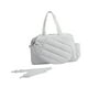 thumbnail image 3 of Bolsa de tenis para mujer con compartimento para zapatos y bolsillo impermeable, ligera, impermeable, para llevarla durante noche o el fin de gris, 3 of 8