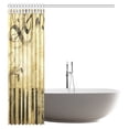 thumbnail image 3 of MYPOP Grunge Musical Shower Curtain, Print of Piano Keys on Background with Musical Notes Fabric Bathroom Shower Curtain Set with Hooks, 60 X 72 Inches, 3 of 3