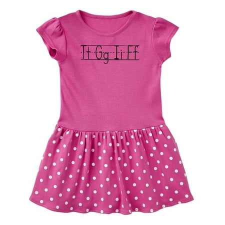 

Inktastic TGIF Handwriting Lesson on the Chalkboard Gift Baby Girl Dress