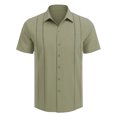 thumbnail image 4 of Dpytoraw Men's Short Sleeve Shirt Casual Tropical Print Button Up Beach Shirt Men’s Moisture-Wicking Casual Shirts for Summer, 4 of 4