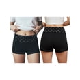thumbnail image 2 of Shorts de verano para mujer con dobladillo, color liso, remaches, cintura baja, ajustados, estilo streetwear., 2 of 9