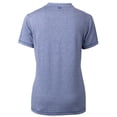 thumbnail image 3 of Women's Cutter & Buck Heather Blue Quinnipiac Bobcats Forge Blade V-Neck Top, 3 of 3