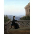 thumbnail image 3 of Carl Gustav Carus 15x18 Black Modern Framed Museum Art Print Titled - Woman on the Balcony, 3 of 5