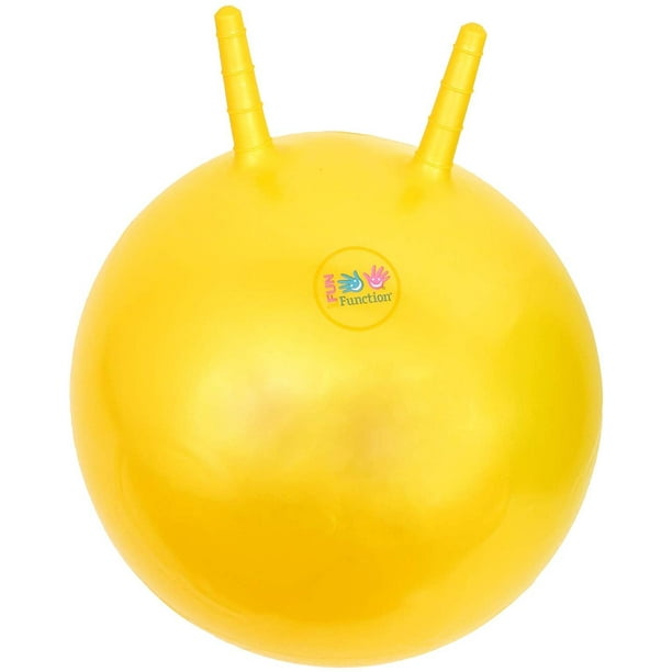 Fun and Function Hopper Ball for Kids Yellow 16"