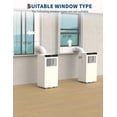 thumbnail image 7 of 10000 BTU Portable Air Conditioners,Portable AC Unit with Powerful Cooling,Dehumidifier, Fan Modes,Remote Control,and 24H Timer for Home,Office, and Dorms up to 450 Sq.Ft,White & Black, 7 of 7