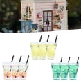 thumbnail image 4 of Botella De Bebida De Casa De Muñecas En Miniatura, Vasos De Jugo De Casa De Muñecas A Escala 1/12 No Tóxicos Para Restaurante De Casa De Muñecas Para Niños Para Cocina De Casa, 4 of 7