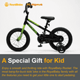 thumbnail image 6 of Royalbaby Rocket Kids' 12-Inch BMX Style Training Wheel Bike, Black, 6 of 12