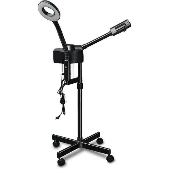 Zimtown 2-in-1 Facial Steamer for Skin Care with 3X Magnifying Light, Touch Screen