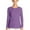 Dark Purple, variant on Women's and Women's Plus Waffle Thermal Underwear Crew Top