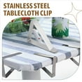 thumbnail image 4 of 4 Pcs Stainless Steel Tablecloth Clip,Non-Slip Adjustable Table Cover Clamps Clip Cloth Holders for Party Picnic, 4 of 9