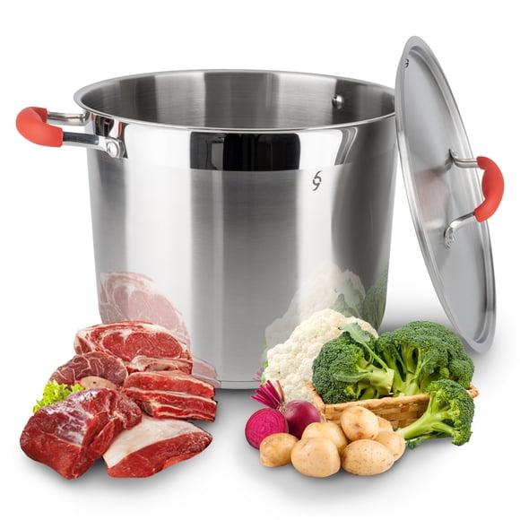 Olla con Vaporera de Acero Inoxidable 16 Litros Bogner BCP16L