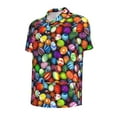 thumbnail image 2 of Rocae Easter Eggs2 for Men's Short Sleeve Polo Shirt, Quick Drying Performance Moisture Wicking Sports Men's Golf Shirt Small, 2 of 9