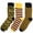 Yellow, variant on BG Premium Men's Dress Socks 3 Pairs Gift Set - Fits 10-13 - Solid, Striped, Argyle & More
