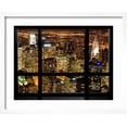 thumbnail image 2 of Art.com Window View, Special Series, Landscape by Night, Manhattan, New York City, United States Photographic Print by Philippe Hugonnard, White Frame Wall Art, 21" x 17", 2 of 5