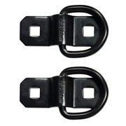 8 Pack Black D Ring Tie Down Anchors Ring Heavy Duty Flip Anchor Ring 400LBS WLL for Trucks, Trailers, RVs, Boats