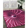thumbnail image 3 of Ahgly Company Machine Washable Indoor Rectangle Transitional Magenta Pink Area Rugs, 2' x 4', 3 of 7