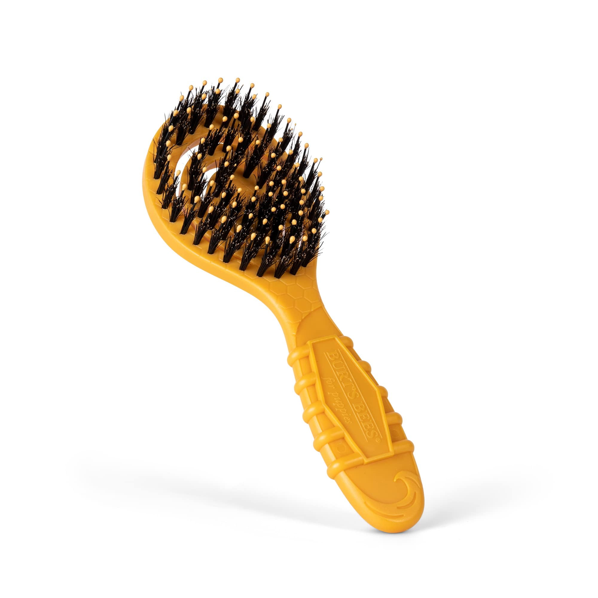 Burt's Bees For Pets Porcupine Bristle Brush for Puppies and Small Dog Flex-Head Grooming Brush