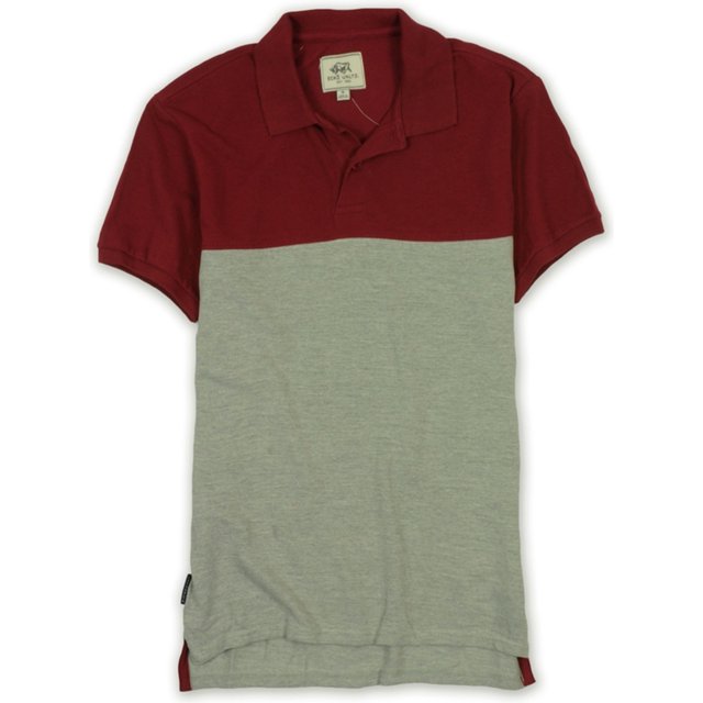 Polo de rugby de corte slim con bloques de color Ecko Unltd rojo grande