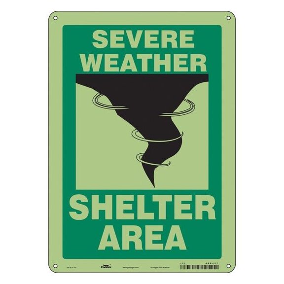 Condor Safety Sign,14 in x 10 in,Polyethylene 480J27