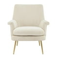 thumbnail image 2 of New Pacific Direct Kaylee 19.5" Fabric Plywood Accent Arm Chair in Cream, 2 of 5
