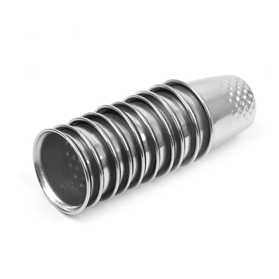 FACEGA 10pcs Vintage Sewing Thimble for DIY Crafts (Silver)