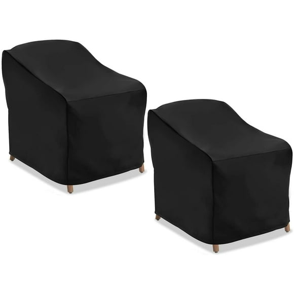 2PCS Patio Chair Covers, Lounge Deep Seat Cover, Waterproof and Durable Outdoor Lawn Patio Furniture Covers