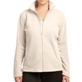 thumbnail image 6 of Women's Full-Zip Polar Soft Fleece Jacket, Oat 2XL, 1 Pack, 6 of 8