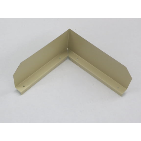 Bent (Inside Corner) Gutter Valley Splash Guards - 12 ct ANTIQUE IVORY