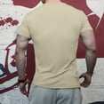 thumbnail image 7 of SXcggal Men's Muscle T Shirts Stretch Short Sleeve Bodybuilding Workout Casual Slim Fit Tee Shirts Breathable Casual Soft Men's Clothes, 7 of 7