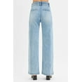 thumbnail image 6 of Risen Jeans - Tummy Control Elastic Band High Rise Wide Double Waist Jeans (32 1/2" Inseam) - RDP5919, 6 of 11