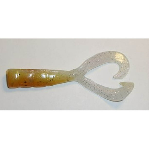 AA Worms 5" Shrimp Motor Oil Red, Plastic Misc