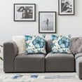 thumbnail image 2 of PIKWEEK Throw Pillow Cover  Set of 2 Ocean Sandpiper Beach Birds Watercolor in Sea Blue Kathie Decorative Indoor/Outdoor Square Pillow Covers Cushion Cases for Sofa Couch Bed, 2 of 7