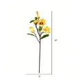 thumbnail image 3 of Vickerman 28 Pouces Magnolia Stem en Tissu Jaune (Ensemble de 3), 3 of 3