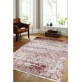 thumbnail image 4 of Slavyansk Brown Modern Polyester Area Rugs for Living Room Washable Rugs Boho Moroccan Area Rug Soft Geometric Bohemian Distressed Indoor Rug for Bedroom Dining Room Office Foldable Nonslip Rug, 4 of 9