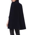 thumbnail image 2 of INSPIRE CHIC Women's Winter Slit Sleeve Double Breasted Cloak Coat S Dark Blue, 2 of 5