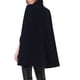thumbnail image 2 of Abrigo de capa de doble botonadura con mangas abiertas para mujer Inspire Chic, color azul oscuro, talla M, 2 of 5