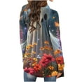 thumbnail image 4 of LOVZFMLL Cardigan pour Femmes à Manches Longues Mode Décontractée Blouse Manteau Imprimé d'Halloween, 4 of 7