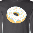 thumbnail image 4 of Inktastic White Donut with Sprinkles Long Sleeve T-Shirt, 4 of 5