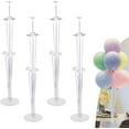 thumbnail image 1 of Soporte para globos DIY con diseño portátil, mejora la decoración para fiestas de cumpleaños, bodas y eventos con el kit de soporte para globos de plástico reutilizable (4 juegos), 1 of 7